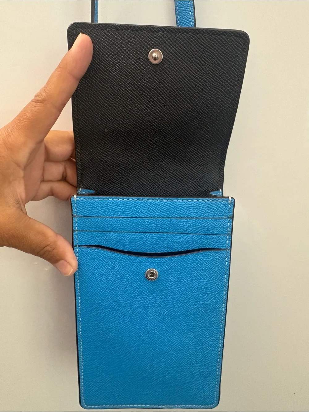 Coach Blue Crossbody Phone Bag